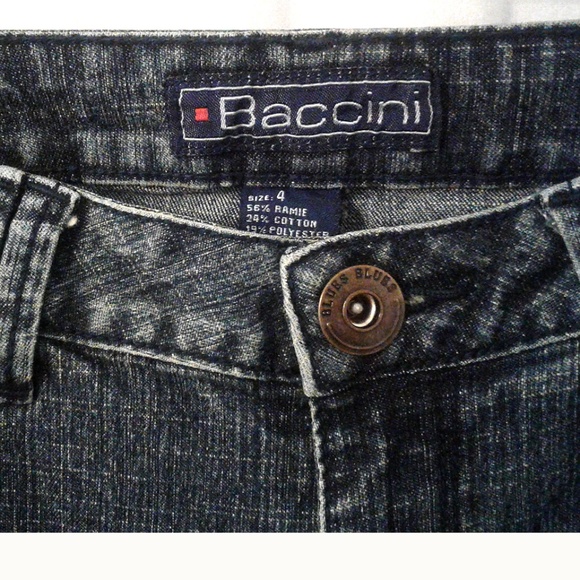 Baccini Embellished Jeans Size 4 Red Rhinestones - Picture 2 of 5